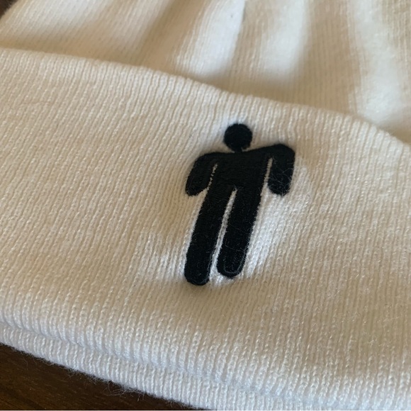 Billie Eilish white beanie - Picture 2 of 3
